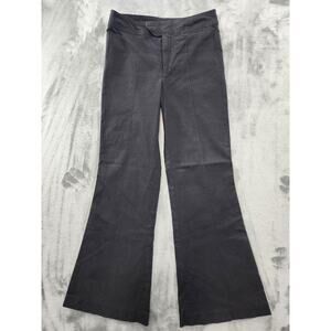 Isabel Marant‎ Pants Women 34 US 2 Black Lyre Front Seam Kick Flare Crop Stretch